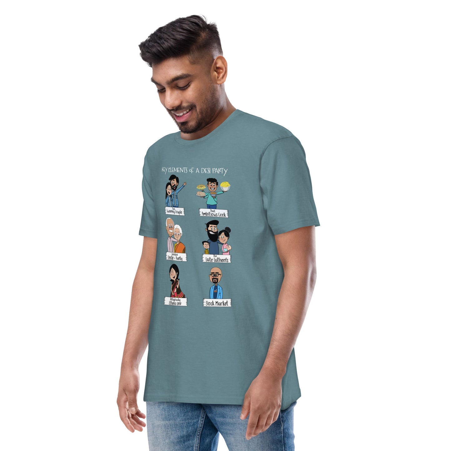 Desi Party Men’s premium heavyweight tee