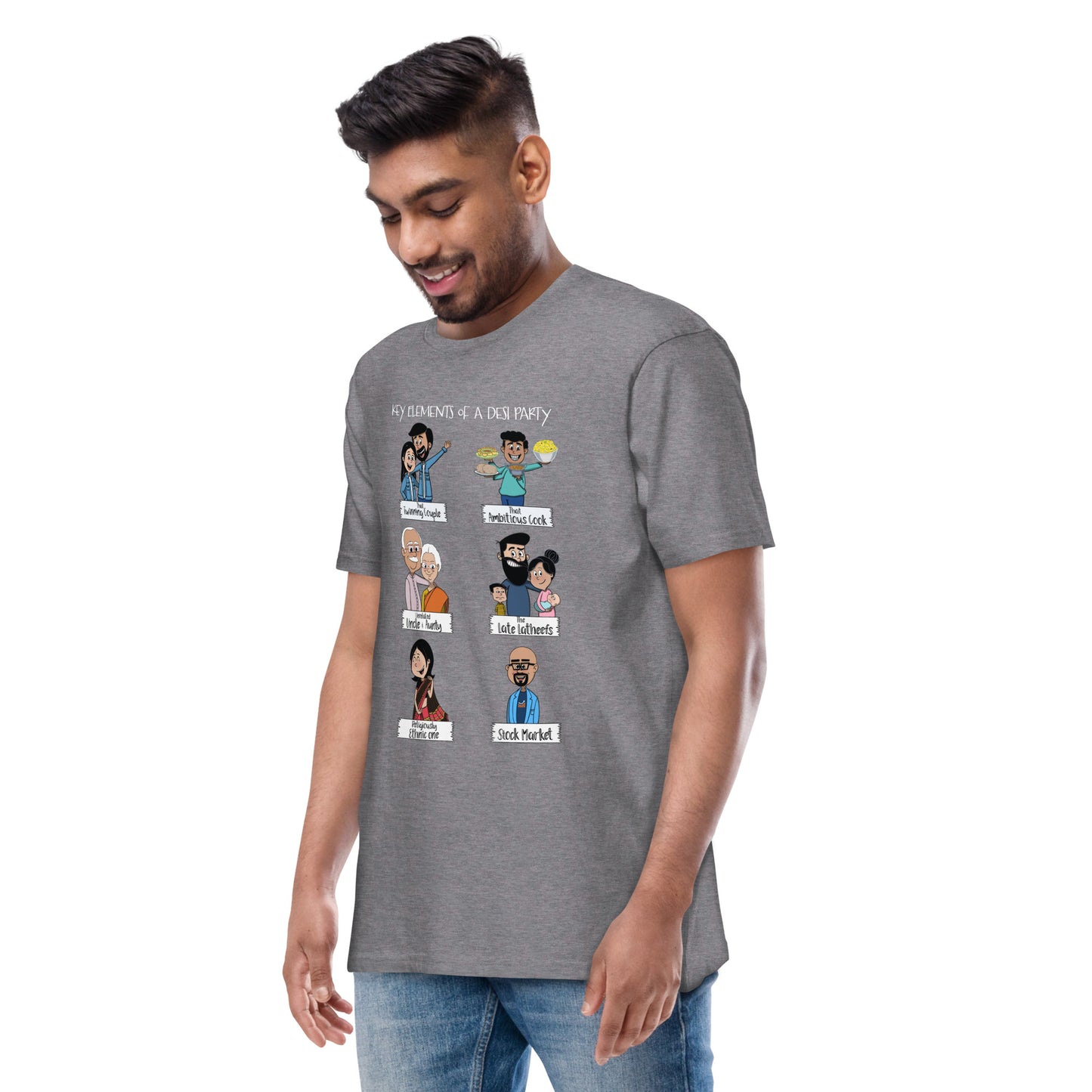 Desi Party Men’s premium heavyweight tee