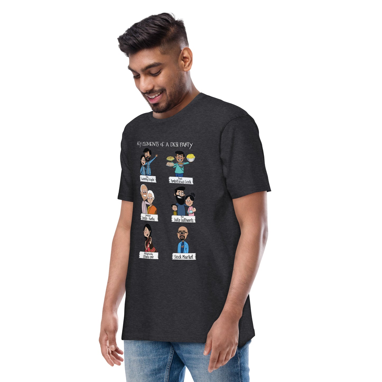 Desi Party Men’s premium heavyweight tee