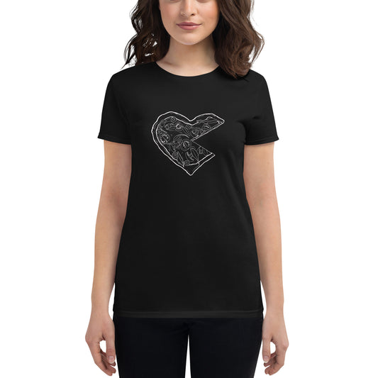 Pizza Heart Women's short sleeve t-shirt