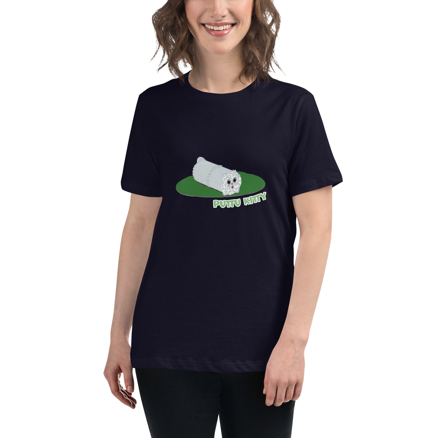 Puttu Kitty Women's Relaxed T-Shirt