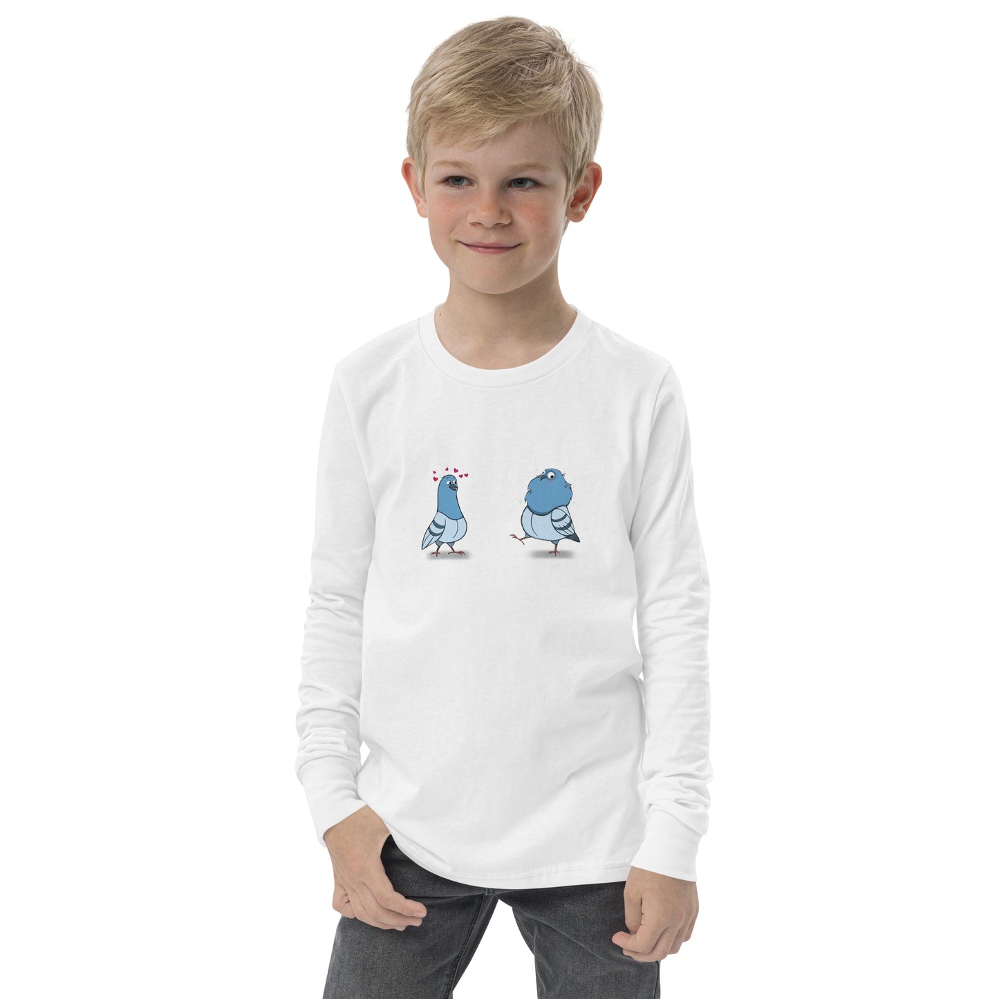 Love Birds Youth long sleeve tee